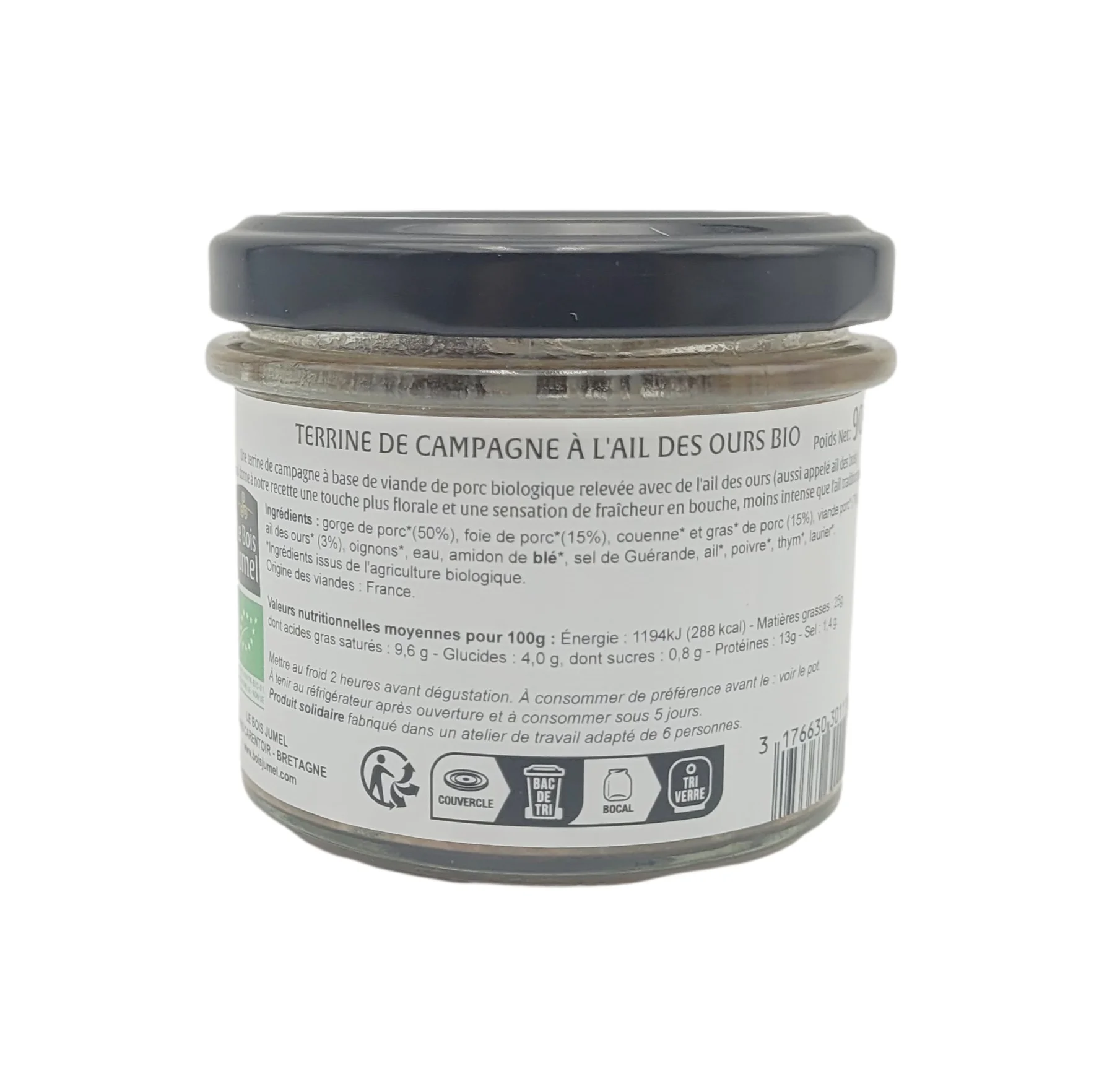 TERRINE campagne AIl DES OURS Bio